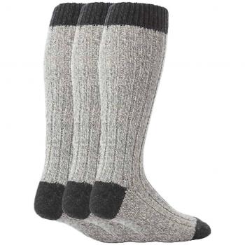 Calcetines de lana gris para hombre