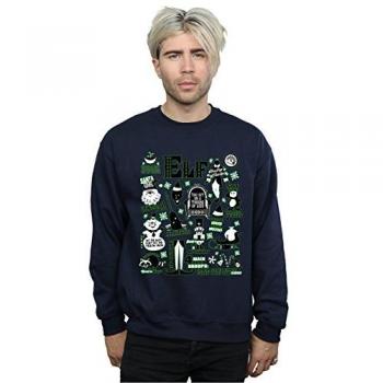 Navy Infographic Poster Hoodie by Elf – Men's Large