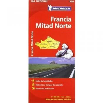 Francia. Mitad norte. Mapa