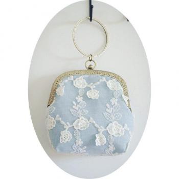 Bolso Bordado de Diamantes Mujer