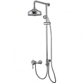 PaulGurkes Aufputz-Duschsystem „Retro Nostalgie“ – Regendusche und Duschkopf