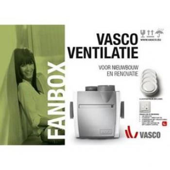 Vasco Fanbox C400 avec 4 bouches d'aération 400m3/h 200Pa