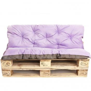 Cuscino Pallet 120cm Viola Chiaro (Enkel)