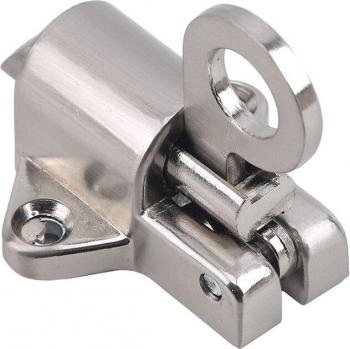 Zinc Alloy SafetyLatch Pull‑Ring Gate Lock – Silver Finish