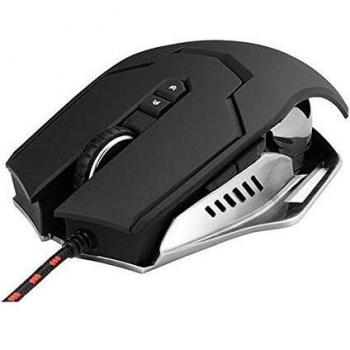 Varr Omega OM‑264 Gaming-Maus – Metall-Design, Anti-Schweiß, präziser Sensor, kabellose Verbindung, Schwarz