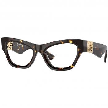Burberry BE2405U Damen Cat Eye Brille in Havanna Dunkel 4106