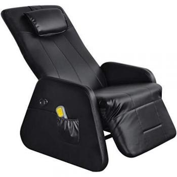 Sillón de Masaje Negro con Tapizado de Cuero Sintético
