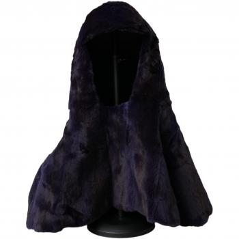 Dolce & Gabbana , Black Weasel Fur Headgear Cap ,Black unisex, Sizes: 57 CM