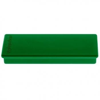 Magneti rettangolari verdi L55xP22mm MAGNETOPLAN (confezione da 10)