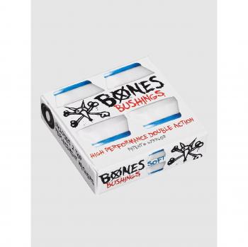 Bones Wheels 81A Hardcore Soft Lenkgummis mit Unterlegscheibe – Weiß (Weiß)