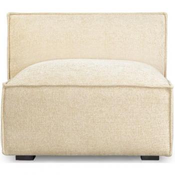 AUSTER Sessel in sandbeigem Tweed