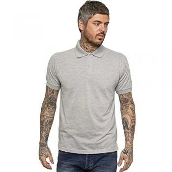 Large Grey Enzo Polo Shirt – Cotton