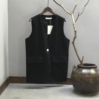 Chaleco GOPLUS para Mujer, Sin Mangas, Negro, Otoño, Ideal para Oficina