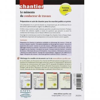 Le mémento du conducteur de travaux : Préparation et suivi de chantier pour les marchés publics et privés