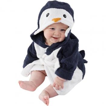 Toalla de baño con capucha de peluche para niños