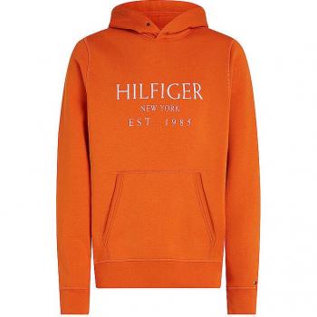 Felpa Tommy Hilfiger Arancione con Cappuccio