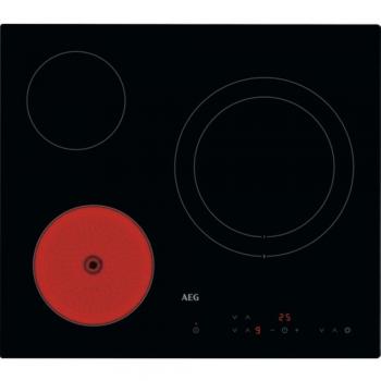 Placa de Vidro-cerâmica AEG HRB63321CK Preto 3 Zonas