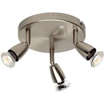 Saxby Amalfi 50W 3 Light Round Satin Nickel Spotlight