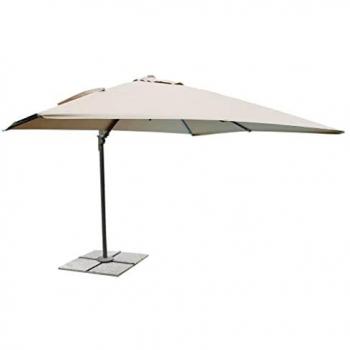 Ombrellone da Giardino Decentrato 2x3 in Alluminio con Telo Beige Antivento Mod. Mercurio