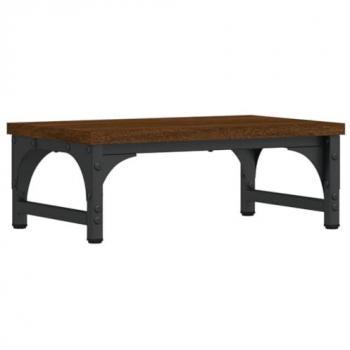 Support de moniteur en bois chêne marron 37x23x14 cm
