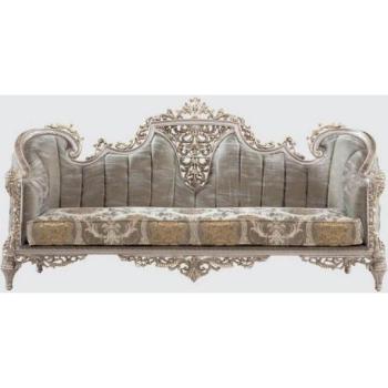 Casa Padrino Prunkvolles Wohnzimmer‑Sofa Grau – 240 × 90 × 120 cm
