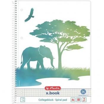 Bloc-notes à spirale «GREENline Éléphant» A4