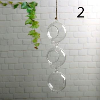 Klarer Glas Pflanzer für Blumen