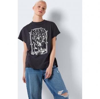 Noisy May Hailey T-Shirt Grau Relaxed Fit XS Damen