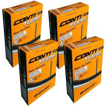 Pack 4x Continental Chamber à Air Race 28 700 20/25 Presta 80 mm