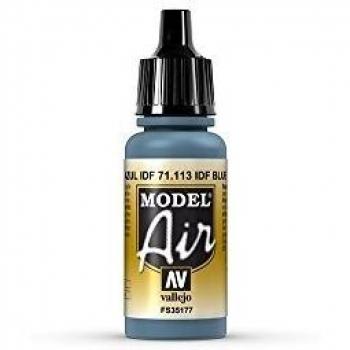 Vallejo 71.113 ModelAir IDF Blue 17 ml Sprayfarben‑Karte