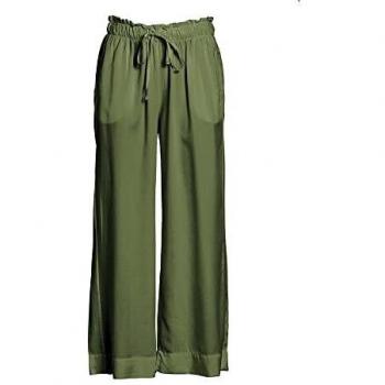 DEHA Donna Green L – Pantalone Cropped Sportivo con Coulisse