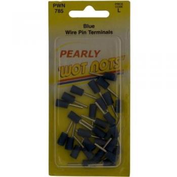 Pearl PWN785 Blue Pin Connectors (Pack of 25)