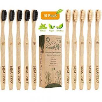 Cepillos Veganos de Diente Bambu – 10 piezas