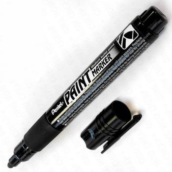 Caneta de Tinta Pentel MMP20 para Vidro e Plástico Preto