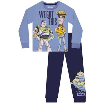 Blue Toy Story Buzz Lightyear & Woody Sleepwear for Boys, 3-4 Years, Long Sleeves