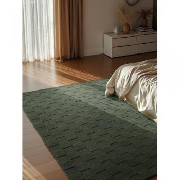 Scala Geometric Wool Rug, Green, 120 × 170 cm (Handwoven)