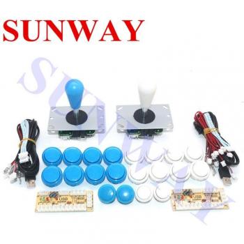 Zero Delay USB Arcade Cabinet Kit for Two Players