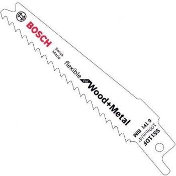 Coffret de 5 lames de scie sabre S 511 DF Flexible pour bois et métal (longueur 100 mm)