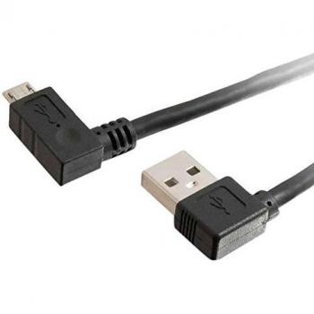 RapidLink 2M USB 2.0 Right‑Angle Charger Cable – USB A to Micro‑USB B