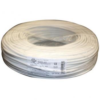 Cable eléctrico 1000V RV-K redondo 2x1,5mm 100 metros