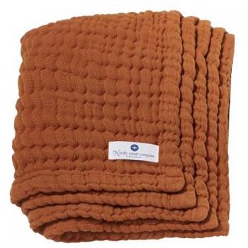Tissu Doux Plaid Cannelle