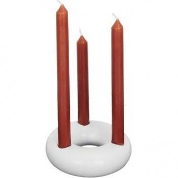 Porta candele bianco SUPPORT 3 BOUGIES BLANC M24