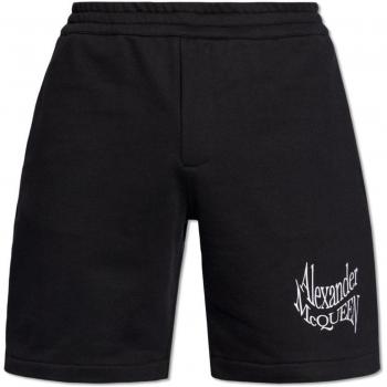Alexander McQueen Stylish Bermuda Shorts for Men, Black, Size L