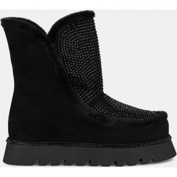 Botines Elegantes de Pelo con Brillantes