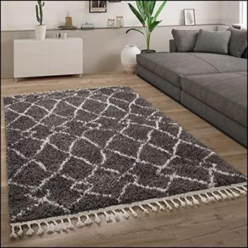 Tapis Doux Moderne 140x200 cm Anthracite