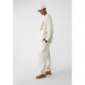 Stradivarius Women's Jogger Trousers Boyfriend Style Transparent M