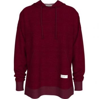 Tommy Hilfiger LONG HOODIE Dunkelrot