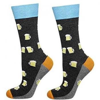 Witzige Männer-Bier-Socken aus Baumwolle – Größe 40 bis 45