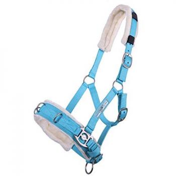 QHP Sky Blue Pony Cavesson with Soft Fur