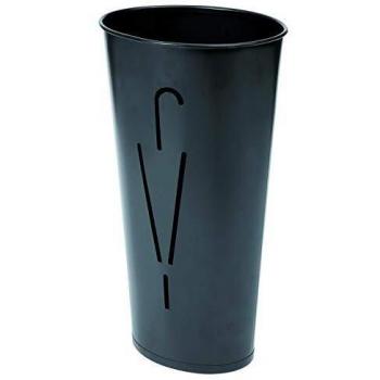 Schirmständer oval, 10 Schirme, schwarz Ø 260 mm x H: 600 mm, Stahl